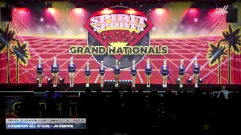 Champion Allstars - Jr Empire [2026 L3 Junior - D2 - Small - A Day 2] 2026 Spirit Sports Grand Nationals