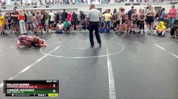 96 lbs Quarterfinal - Malachi Burris, Foundation Wrestling Club vs Connor Leaumont, West Forsyth