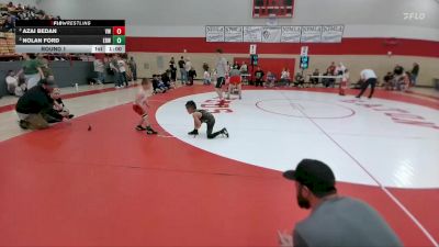 50-52 lbs Round 1 - Azai Bedan, Valley Wrestling vs Nolan Ford, Eaton Reds WC