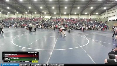 218 lbs Cons. Round 3 - Pax Tevebaugh, Skyridge vs Ivan Herrera, Logan