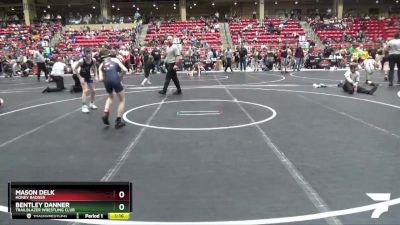 80 lbs Cons. Round 1 - Bentley Danner, Trailblazer Wrestling Club vs Mason Delk, Honey Badger