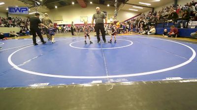 43 lbs Consi Of 16 #1 - Lincoln Crow, Berryhill Wrestling Club vs Jace Bechtel, Skiatook Youth Wrestling