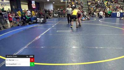 180 lbs Quarterfinal - Dallin Horner, Roughhouse vs Gavin Crawford, Thomas Jefferson