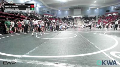 102 lbs Semifinal - Yanelis Fortier, Honey Badgers Wrestling Club vs Emberlynn Riley, Skiatook Youth Wrestling