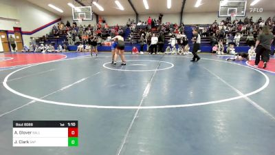 138 lbs Rr Rnd 4 - Abbie Glover, Sallisaw JH vs Jayden Clark, Sapulpa High School Girls