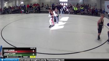 28 lbs Cons. Semi - Jaxon Clapp, Paxton Youth Wrestling Club vs Coye Horse, Cozad Wrestling Club