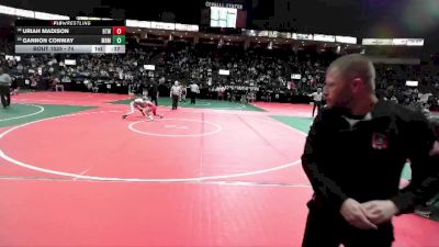 74 lbs Cons. Round 3 - Uriah Madison, BTWA vs Gannon Conway, MRM2