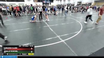 79-85 lbs Quarterfinal - Carleigh Clark, OK vs Brielle Kuschel, MN