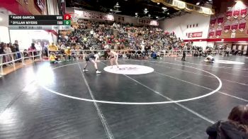 120 lbs Quarterfinal - Dyllan Myers, Thermopolis vs Kade Garcia, Worland