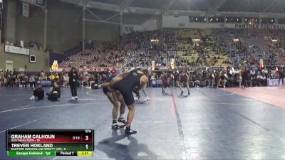 174 lbs Round 1 (16 Team) - Treven Hokland, Eastern Oregon University (OR) vs Graham Calhoun, Southeastern