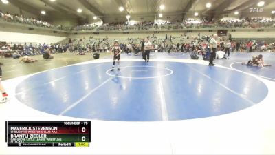 75 lbs Cons. Round 3 - Maverick Stevenson, Chillicothe Wrestling Club-AAA vs Brantli Ziegler, Oak Grove Little League Wrestling Club-AAA