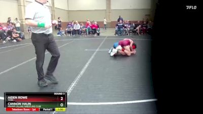 115 lbs Round 3 - Aiden Rowe, TCWC vs Cannon Haun, Higher Calling Wrestling Club