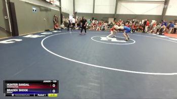 150 lbs Champ. Round 2 - Hunter Sandal, Washington vs Braden Shook, NWWC