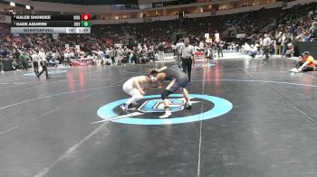 4A 150 lbs Quarterfinal - Kade Aguirre, Silver vs Kaleb Shondee, Kirtland Central