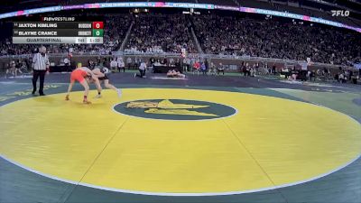 D4-106 lbs Quarterfinal - Blayne Crance, Union City vs Jaxton Kimling, Hudson