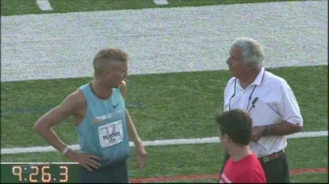 Matt Hughes after winning steeple at Oxy 2013