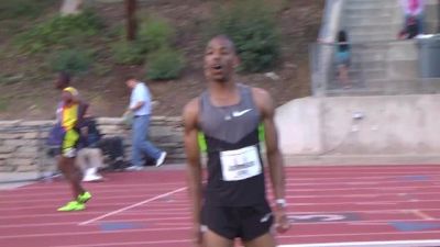 Brandon Johnson Reacts to big 1:44 PR in 800m at Oxy 2013