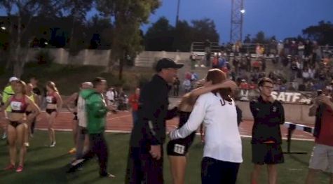 Mary Cain and Coach Alberto Salazar Celebrate!