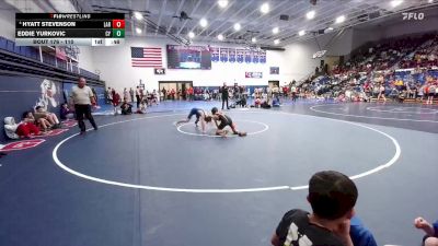 110 lbs Cons. Round 2 - Eddie Yurkovic, CY Middle School vs Hyatt Stevenson, Laramie Middle School