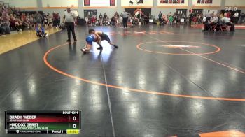 PW-15 lbs Quarterfinal - Brady Weber, Jesup Mat Club vs Maddox Gerst, AWC Anamosa Wrestling Club