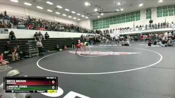 132 lbs Quarterfinal - Landon Jones, Lander Valley vs Bryce Brown, Kemmerer