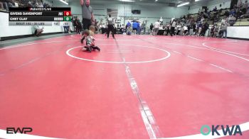 35 lbs Rr Rnd 1 - Givens Davenport, Jay Wrestling Club vs Chet Clay, Skiatook Youth Wrestling