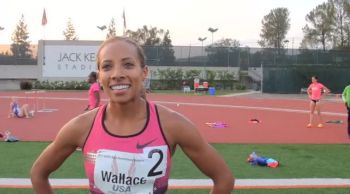 Lea Wallace first time under 2:01 at Oxy 2013