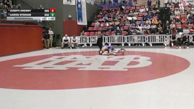 126 lbs Quarterfinal - Joseph Drewry, Christian Brothers High School vs Aaron Stidham, Grace Christian (Knoxville)