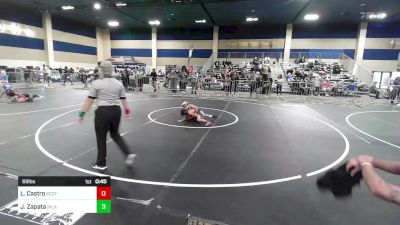 69 lbs Consi Of 8 #2 - Leonardo Castro, Scotsmen WC vs Jayden Zapata, Inland Elite WC