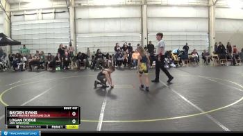 61 lbs Round 3 - Logan Dodge, ARES Wrestling vs Bayden Evans, Junior Panther Wrestling Club