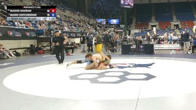 190 lbs Cons. Rd Of 16 - Mason Savidan, California vs Mario Hutcherson, Pennsylvania
