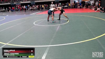 215 lbs Champ. Round 1 - Koda Lepule, Soldotna vs Denali Schijvens, Thunder Mountain