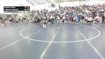 100 lbs Quarterfinal - Hudson Ferris, SYRACUSE vs Bentley Lenhard, Shootbox Wrestling Club