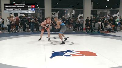 67 kg Champ. Rd Of 16 - Chancellor Mathews, Air Force Regional Training Center vs Thomas Verrette, Position Wrestling