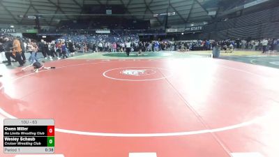 63 lbs 7th Place Match - Owen Miller, No Limits Wrestling Club vs Wesley Schaub, Cruiser Wrestling Club