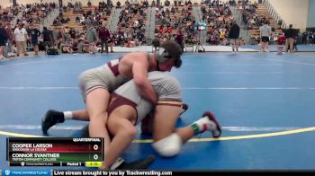 157 lbs Quarterfinal - Connor Svantner, Triton Community College vs Cooper Larson, Wisconsin-La Crosse