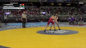 126 lbs Champ. Round 1 - Ty Henderson, Evansville Mater Dei vs Jordan Korreckt, North Miami