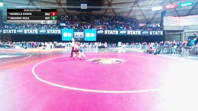 Girls 1B/2B/1A 190 Champ. Round 2 - Arianna Vaca, Wapato (Girls) vs Isabella Chapa, Omak (Girls)