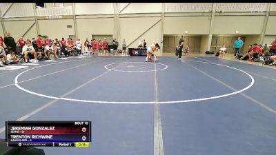 120 lbs Quarters & 1st Wb (16 Team) - Jeremiah Gonzalez, Idaho vs Trenton Richwine, Kansas Red