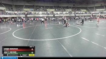 112 lbs Quarterfinal - Brett Kiecker, JARO WRESTLING ACADEMY vs Ayden Bergman, DC Elite