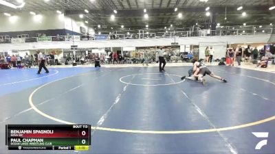 138 lbs Champ. Round 1 - Paul Chapman, Ocean Lakes Wrestling Club vs Benjamin Spagnoli, NOVA WC