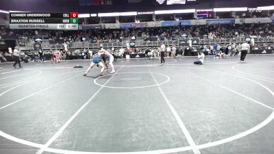 163 lbs Quarterfinal - Conner Underwood, Collierville Dragons vs Braxton Russell, Hornet Wrestling