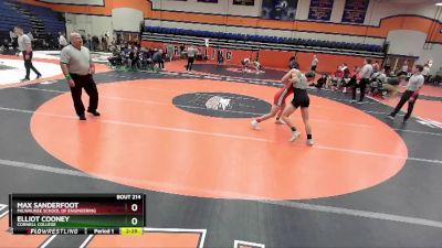 141 lbs Cons. Round 2 - Max Sanderfoot, Milwaukee School Of Engineering vs Elliot Cooney, Cornell College