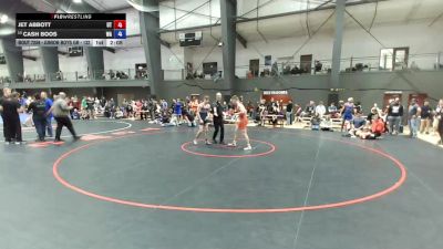 Junior Boys GR - 132 lbs Cons. Round 1 - Jet Abbott, UT vs Cash Boos, WA