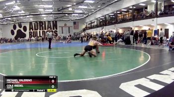 141 lbs Cons. Round 2 - Cole Riedel, Adrian vs Michael Valerino, Case Western
