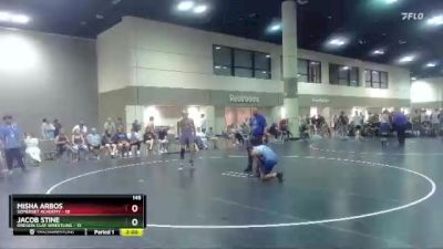 145 lbs Round 1 (6 Team) - Misha Arbos, Somerset Academy vs Jacob Stine, Oregon Clay Wrestling