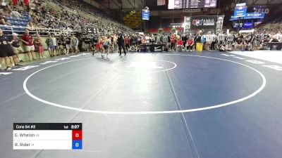 132 lbs Cons 64 #2 - Geoffrey Whelan, VA vs Ryan Rider, IA