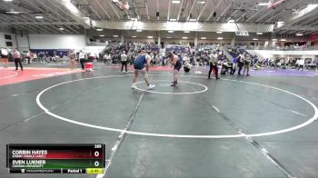 285 lbs Cons. Round 4 - Corbin Hayes, Embry-Riddle (Ariz.) vs Sven Lukner, Corban University