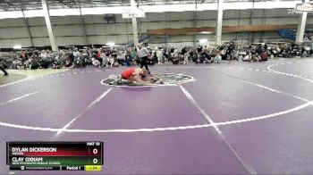 80 lbs Quarterfinal - Dylan Dickerson, Weiser vs Clay Oxnam, New Plymouth Middle School