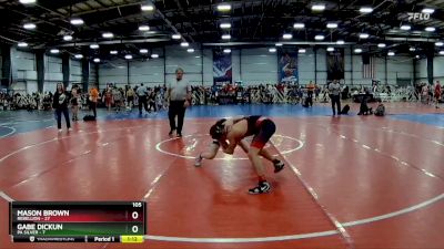 105 lbs Rd# 5- 3:45pm Friday Final Pool - Gabe Dickun, PA Silver vs Mason Brown, Rebellion